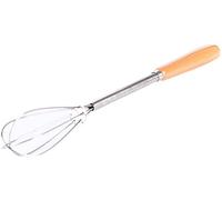 Piccola stampa manuale frullino per le uova frusta per capelli in acciaio inox cucina ristorante torta di cottura, arancioneUn design semplice e raffinato