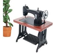 Piccola statua di macchina da 1 24 Vintage per Scena di Finzione | Giocattolo Sarta con Macchina da Miniatura e Mobili Camera, Sala, Studio, Dormitorio per Bambini e Studenti
