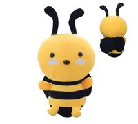 Piccola statuetta d'ape in peluche - giocattolo animale morbido in tessuto di velluto realizzato con amore con un'espressione amichevole, bel regalo di compleanno per bambino, dado