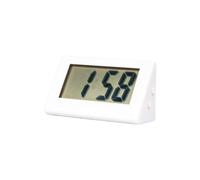 Piccola sveglia digitale, sveglia digitale con temperatura interna, mini schermo LCD digitale da viaggio, orologio da tavolo elettronico, display 12/24 ore, per camere da letto, dormitori pesanti,
