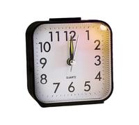 Piccola sveglia moderna: da comodino con luce notturna morbida integrata, dispositivo notturno silenzioso stabile, accessorio affidabile per la gestione della pianificazione quotidiana, design