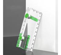 Piccola tasca magnetica per righello a bolla di spirito in plastica | Questo compatto per livella a bolla d'aria offre misurazioni estremamente accurate con una base magnetica per un comodo