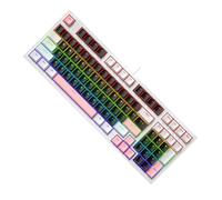 Piccola tastiera meccanica da gioco 98Keys con retroilluminazione a LED Tastiera ergonomica per PC Gamers Office Wire Keyboard
