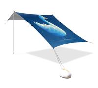 Piccola tenda da spiaggia leggera e pieghevole, con protezione solare UPF50+, leggera, grande, portatile, con borsa per il trasporto, per cortile e campeggio