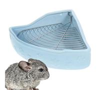Piccola toilette per animali domestici - Box WC angolare coniglietto rimovibile | toilette angolare salvaspazio | accessori per vasino design triangolare per criceti cincillà e furetto