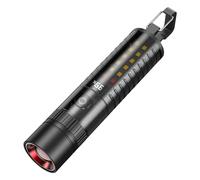 Piccola torcia ricaricabile, ad alto lume, torcia portatile con display digitale, torcia ricaricabile, torcia tascabile compatta, torcia da campeggio per attività all'aperto