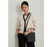 Piccola tote bag in pelle, con tracolla, CAMERYN Nero TU