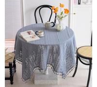 Piccola tovaglia Quadrata in Pizzo, tovaglie Vintage all'Uncinetto con Nappe, copritavolo in Stile Francese, centrini da Tavolo in Cotone Fatti a Mano per Addio al Nubilato, Festa di complea