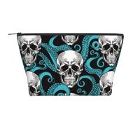 Piccola trousse da donna, mini trousse per cosmetici, borsa da viaggio, organizer per articoli da toeletta, astuccio per trucchi e matite, idea regalo per ragazze, gamepad gamer e videogiochi, Polpo