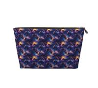 Piccola trousse da viaggio organizer - Fantasy Star Dragon Print Borsa da viaggio in pelle per donne e uomini, organizer per borsetta con cerniera