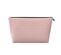 Piccola trousse da viaggio organizer - stampa retrò oro rosa gessato una borsa da viaggio in pelle per donne e uomini, organizer per borsa con cerniera