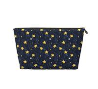 Piccola trousse da viaggio organizer - Stelle nel cielo di notte stampa pelle borsa da viaggio per donne e uomini, organizer per borsetta con cerniera