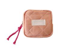 Piccola trousse per il trucco, portatile, con cerniera, per rossetto, portamonete, portamonete, per chiavi 'auto, carte di credito, contanti, rossetti, auricolari, cosmetici, Arancione, Refer to