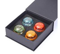 Piccola urna per cenere umana, 5 cm, urna fatta a mano contiene circa 20 cm3 cenere (set di 4)