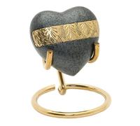 Piccola urna per Ceneri, a Forma di Cuore, con Scatola e Supporto