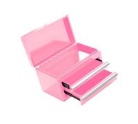 Piccola valigetta portatile per attrezzi, contenitore realizzato in metallo antiruggine con partizioni regolabili, scatola porta attrezzi densa con divisori