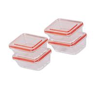 Piccola valigetta trasparente B | Contenitore in plastica sigillato per modelli in miniatura in scala 1:6, organizzazione di gioielli artigianali; protegge da
