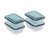 Piccola valigetta trasparente verde scuro | Contenitore in plastica sigillato per modelli in miniatura in scala 1:6, organizzazione di gioielli artigianali; protegge da