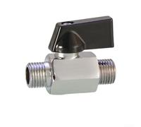 Piccola valvola a sfera in rame con connessioni filettate interne ed esterne, interruttore valvola per un controllo efficiente del flusso di olio, acqua e gas nei sistemi idraulici (DN8)