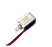 Piccola valvola elettromagnetica per acqua Mini elettrovalvola micro elettrica da 4,5 V/6 V/12 V normalmente chiusa N/C controllo pompa gas aria scarico(4.5V)