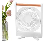 Piccola ventola portatile - mini ventilatore ricaricabile con 4 velocità | Angolo di inclinazione regolabile a 360 ° | Circulatore d'aria tranquillo con un forte flusso d'aria, ideale per i viaggi per