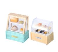 Piccola vetrina per alimenti, giocattolo per il pane Oden, accessorio da cucina per la casa delle bambole, forma realistica in resina, mini negozio da collezione, per la decorazione della casa