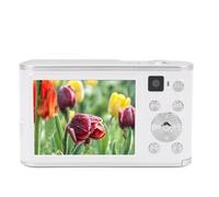Piccola Videocamera Digitale Portatile, Funzione di Pausa Batteria da 700 MAh Fotocamera Digitale 4K Schermo IPS da 2,8 Pollici per la Fotografia (WHITE)