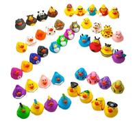 Piccole Anatre Di Gomma - 20 Pezzi Giocattolo, Anatre Miniature per Torta | Giocattoli Bagno per Bambini per Incentivi All'Aula, Attività Spiaggia E Piscina Estiva, Regali Di Compleanno