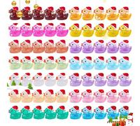 Piccole anatre luminose, statuette di anatre durevoli che si illuminano al buio, mini figure di anatre in resina sufficienti e portatili, mini resina luminosa per colleghi amici