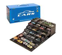 Piccole auto per bambini - Veicoli giocattolo da tirare indietro, mini auto pressofuse, set da gioco educativo da corsa | 48 Pezzi Macchinine con Tappetino da Gioco Colorato per Viaggio in Età Prescol