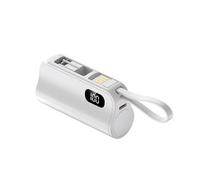 Piccole banche di alimentazione da 5000 mAh con supporto costruito e cavo USB da 10 W per banche di alimentazione in viaggio Hiddens Stand