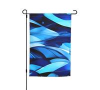 Piccole bandiere astratte blu per cortile giardino bandiera spessa per portici prati resistenti allo sbiadimento