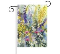 Piccole bandiere Retro Watercolor Daisy Colorful Spring Summer Flower