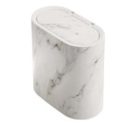 Piccole Bidoni Della Spazzatura - Cesto Decorativo Per I Rifiuti Di Polvere Compatti | Igago Coperto Slim | Cestino Per Bagno Con Coperchio | Cesto Decorativo Per I Rifiuti Di Polvere Compatti Per La
