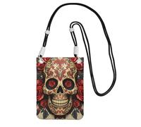Piccole borse a tracolla per le donne borsa del telefono cellulare borsa impermeabile borsa del telefono rosso rosa zucchero teschio borse marsupio