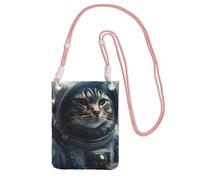 Piccole borse a tracolla per le donne borsa del telefono cellulare borsa impermeabile del telefono astronauta gatto nello spazio Borse del raccoglitore Fanny Pack