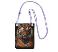 Piccole borse a tracolla per le donne borsa del telefono cellulare borsa impermeabile del telefono con tigre e zampe portafoglio borse marsupio