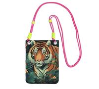 Piccole borse a tracolla per le donne borsa del telefono cellulare borsa impermeabile del telefono della farfalla e della tigre borse del raccoglitore del pacchetto di Fanny