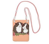 Piccole borse a tracolla per le donne borsa del telefono cellulare borsa impermeabile due porcellini d'India appendere fuori portafoglio borse marsupio