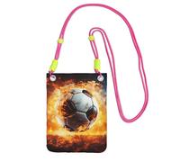 Piccole borse a tracolla per le donne borsa del telefono cellulare mini portafoglio del cellulare che brucia il pallone da calcio borsa del telefono cellulare