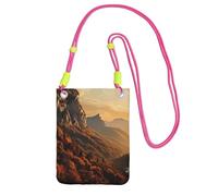 Piccole borse a tracolla per le donne borsa del telefono cellulare mini portafoglio del cellulare montagne al tramonto sacchetto del telefono cellulare