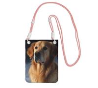 Piccole borse a tracolla per le donne borsa del telefono cellulare mini portafoglio del telefono cellulare golden retriever borsa del telefono cellulare