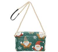 Piccole borse a tracolla per le donne borsa in pelle vegana per adolescenti borse a mano a tracolla impermeabili modello icone di Natale