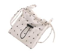 Piccole borse a tracolla per le donne dolci fiocchi cellulari borse borse moda trapuntato Puffer borse a tracolla borsa sotto le ascelle trapuntata borsa a tracolla piumino, bianco, One Size