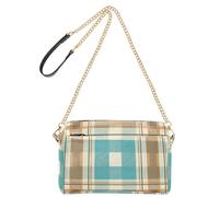 Piccole borse a tracolla per le donne in pelle vegana da donna borse alla moda borsa a tracolla impermeabile per viaggio modello plaid file digitale per artigianato decorazione