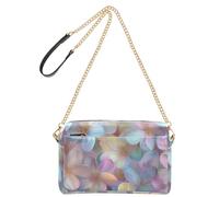 Piccole borse a tracolla per le donne in pelle vegana fiori da sogno viola donna borsa a tracolla zip borse a tracolla donna