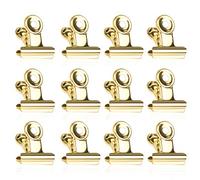 Piccole Bulldog Clips, 50 Pezzi Cerniere Clips, 22mm Raccoglitore in Metallo Clip, D'oro metallo Clip di Bulldog per Foto, Cucina di Casa, Forniture per Ufficio (D'oro)