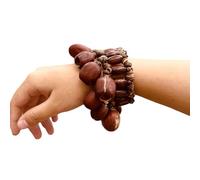 Piccole campane da polso leggere con conchiglie di frutta naturale per musica da viaggio, strumenti a percussione per rilassarsi spiritualmente, campanelli da giardino all'aperto