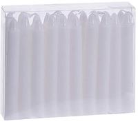 Piccole candele in vera cera, confezione da 20 pezzi, colore bianco, candele natalizie, altezza circa 10 cm, per albero di Natale, candela decorativa