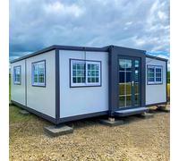 Piccole case in cui vivere per adulti, Casa piccola modulare personalizzabile - Casa contenitore pieghevole prefabbricata portatile con bagno e cucina per vacanze, ospiti o vita off-grid
